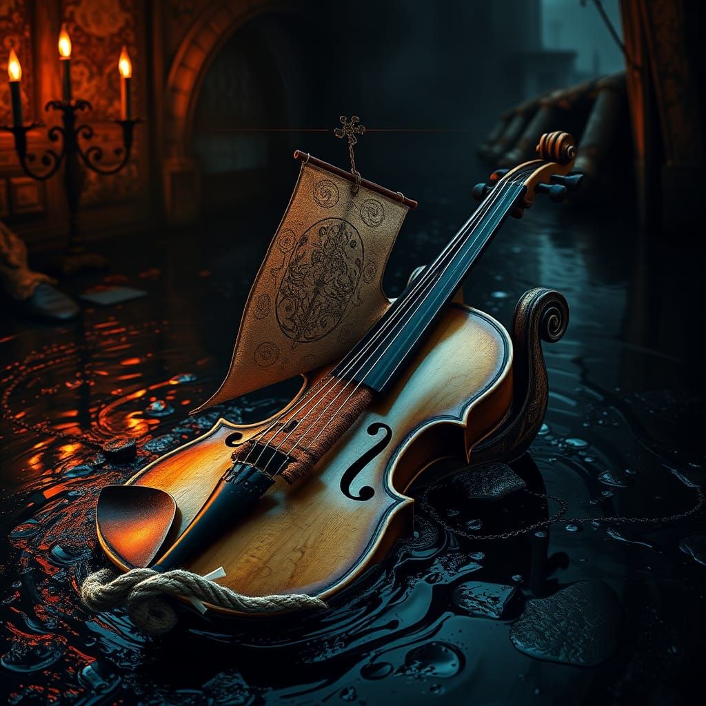 Dark Whimsy in Gothic Romanticism Style