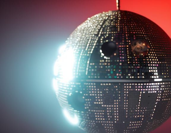 Disco ball Death Star three