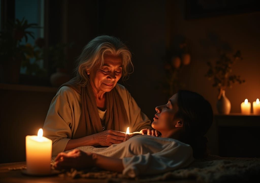 Poignant Faith Healing Scene with Elderly Filipino Healer an...