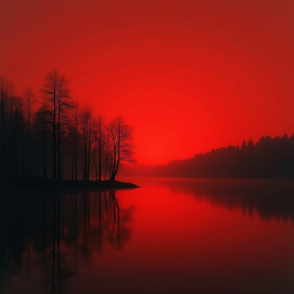 Sophisticated Red and Black Background Image for a Calming W...