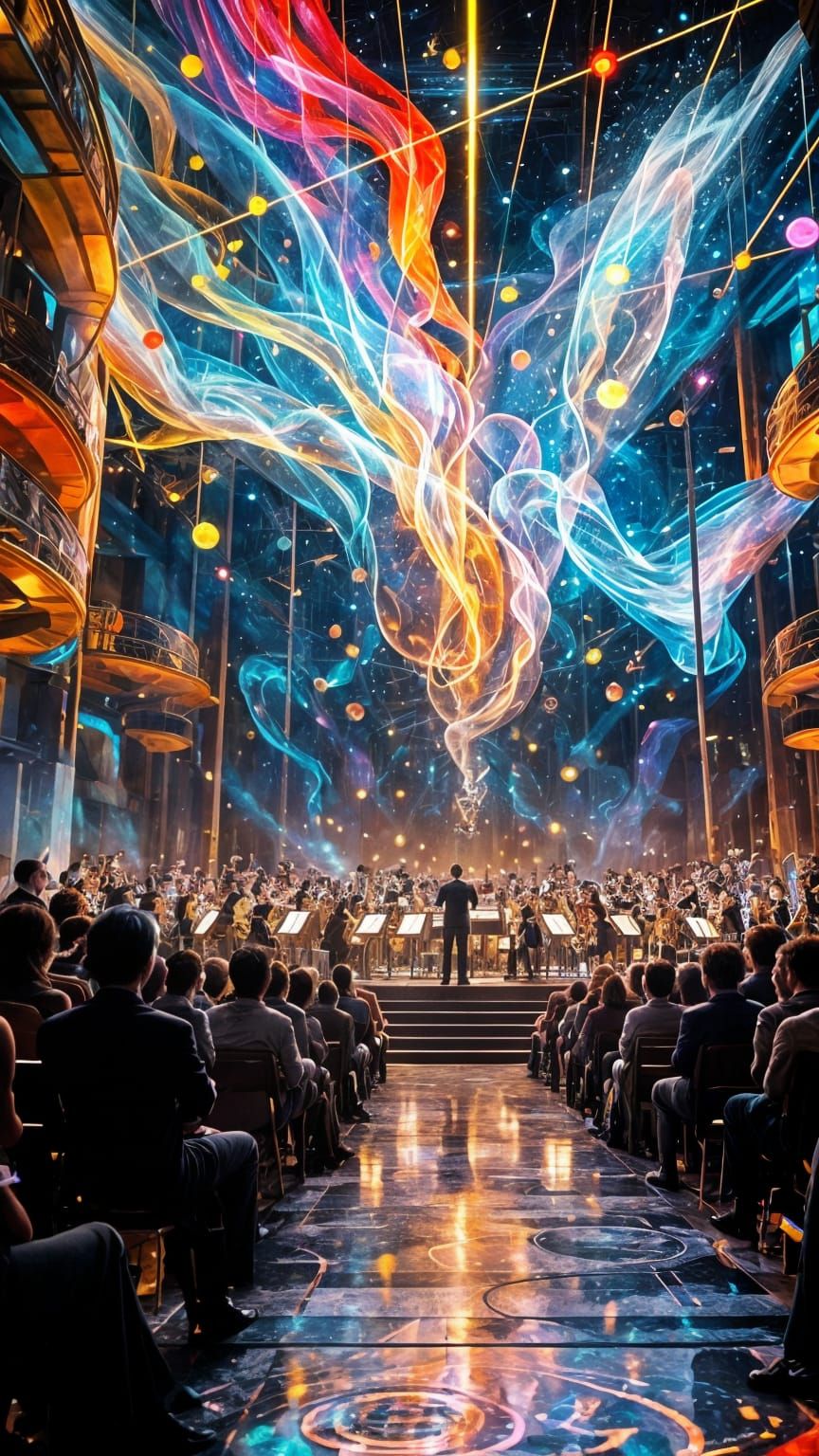 Futuristic Orchestra Performs Mesmerizing Symphony in Grand...