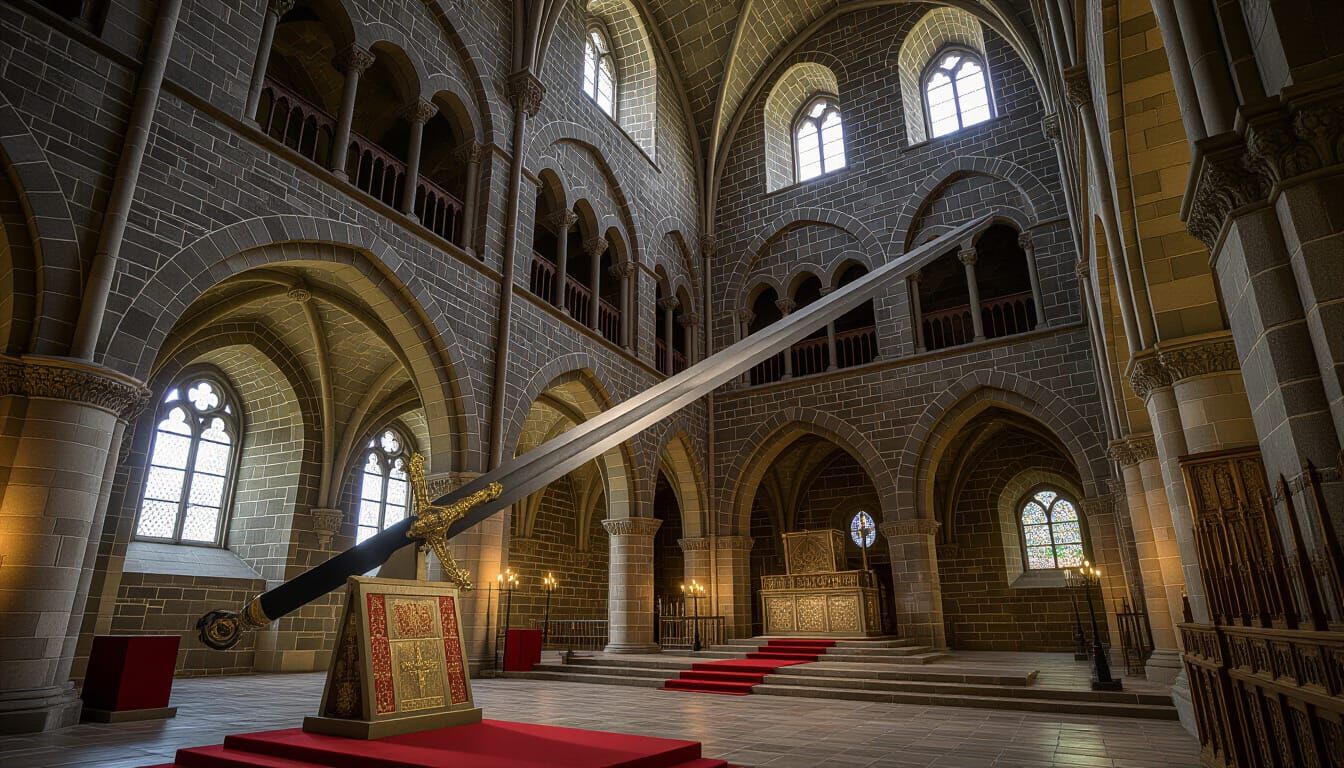 Holy Lance in a Medieval Castle