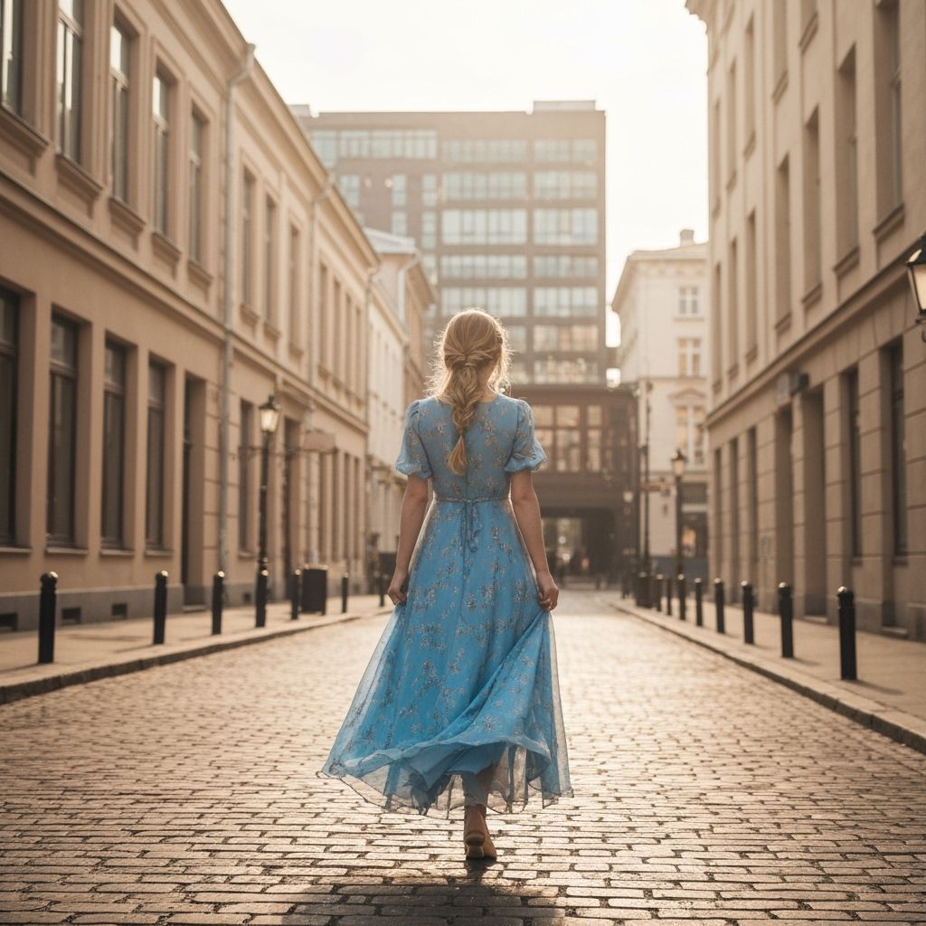 Suspicious Woman in Gritty City, Charcoal Drawing