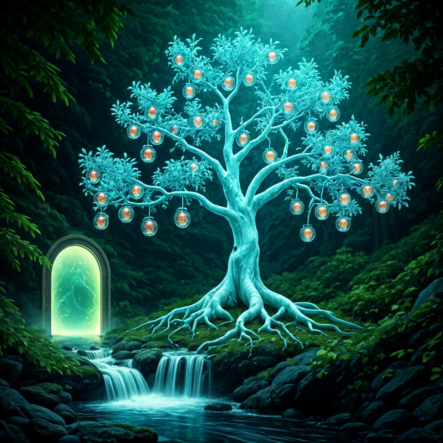 Portal to Crystal Apple Oasis