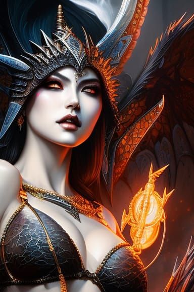 Detailed Dragon Witch Splash Art