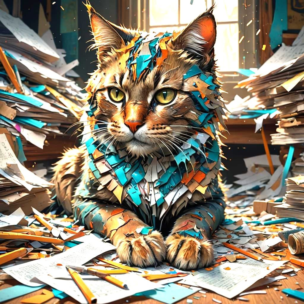 Futuristic Crying Feline Icon