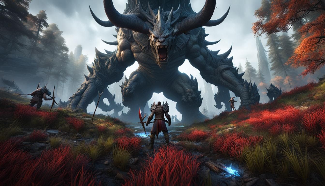 Battlefield Fairy King in Gothic Horror Art