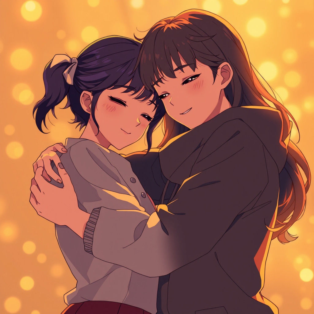 Eternal Bond in Golden Light