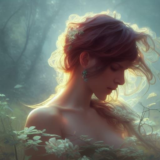 Ethereal Goddess Concept Art Portrait