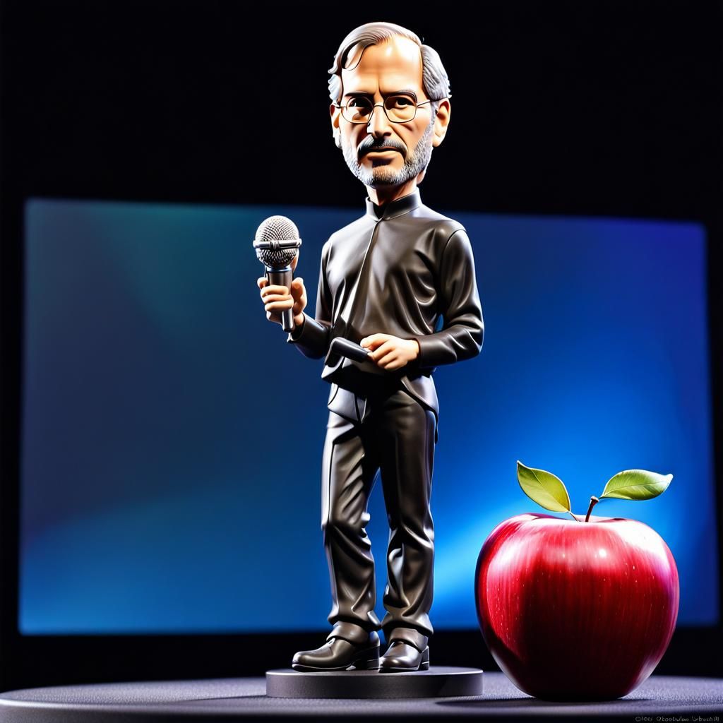 Innovation Personified: Steve Jobs Bobblehead Takes the Stag...