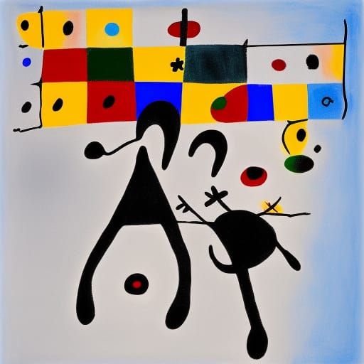 Two Friends in a Surrealist Coffeehouse