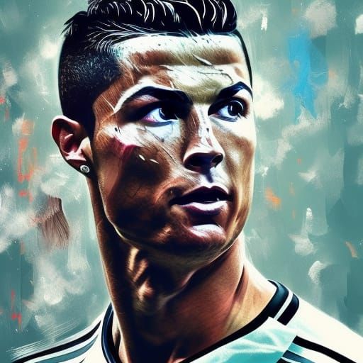 Cristiano Ronaldo Fan Art: Detailed Portrait