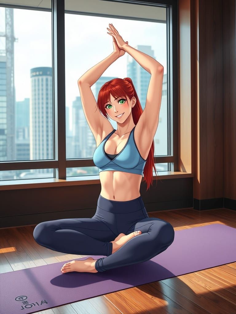 Ethereal Morning Yoga in Tokyo