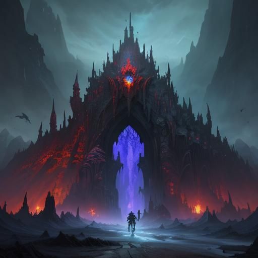 Mysterious Mole People in a Fantastical Underworld Scene