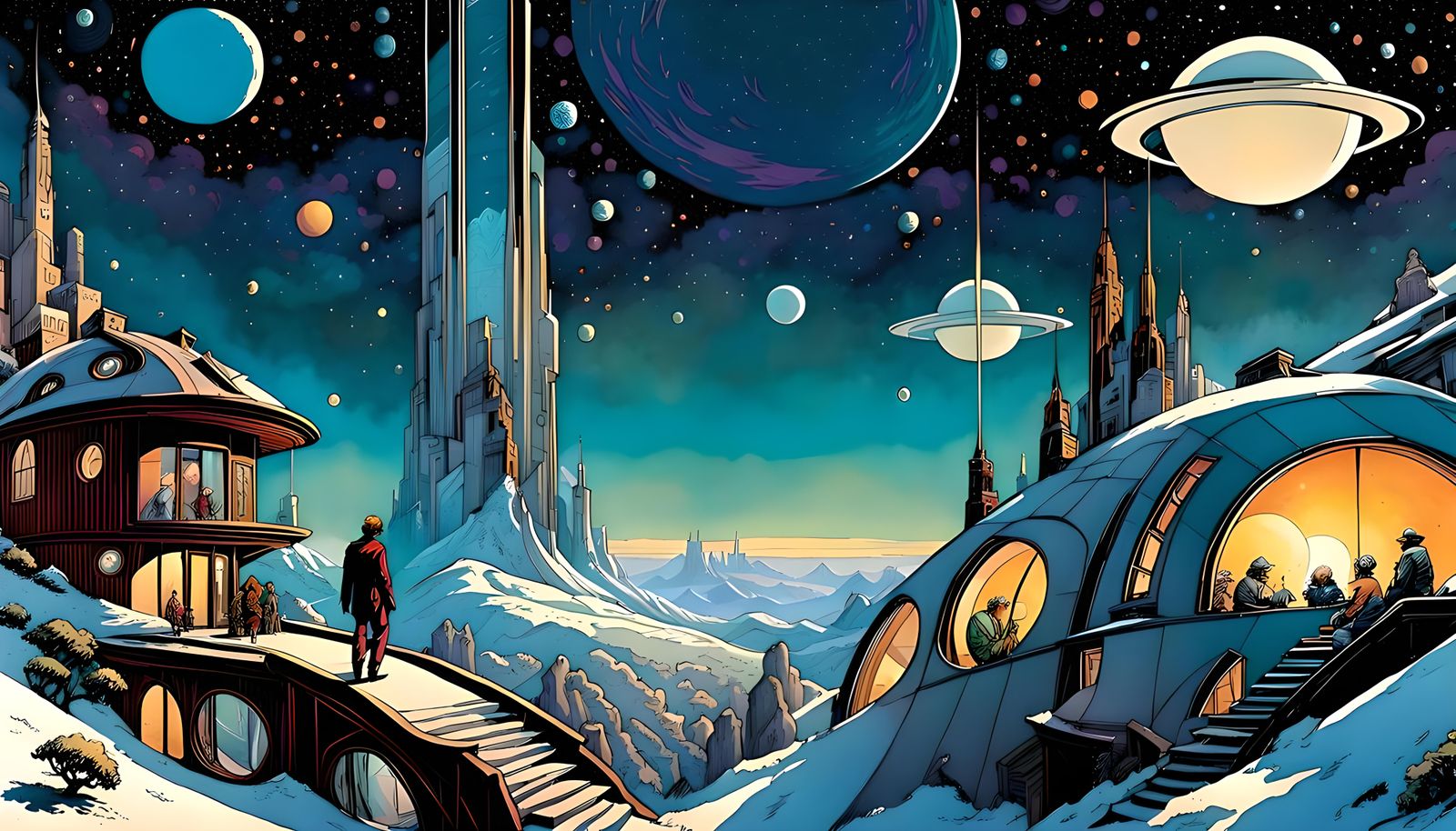 Stellar Odyssey in Cosmic Nanotech Habitat