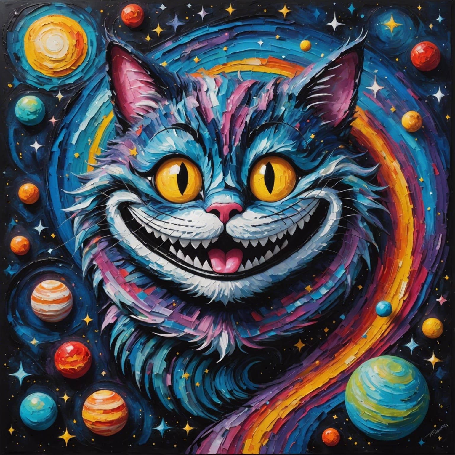 Impasto Cosmic Cheshire Cat