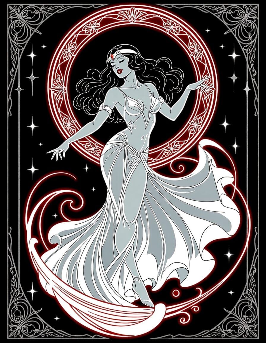 Vampirella Hologram: Art Deco Dream in Motion