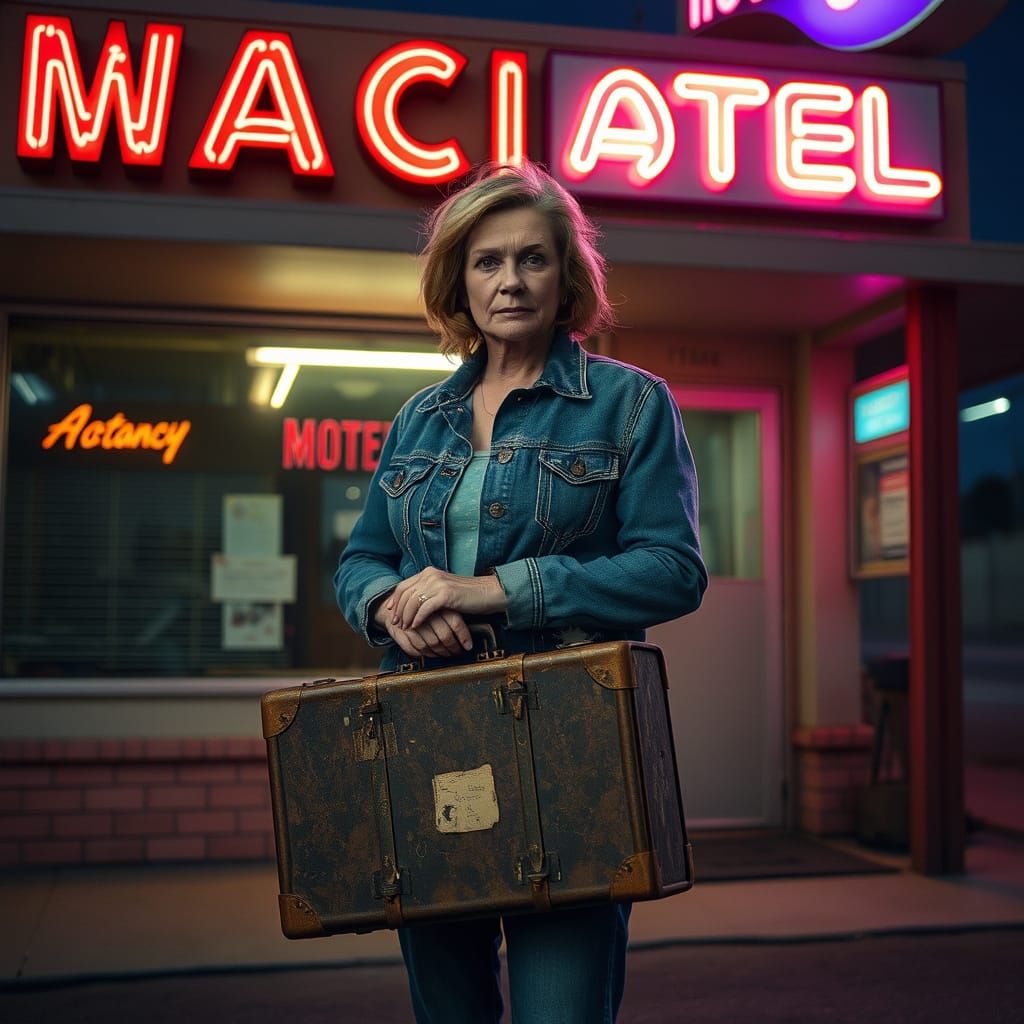 Weary Traveler at a Deserted Motel