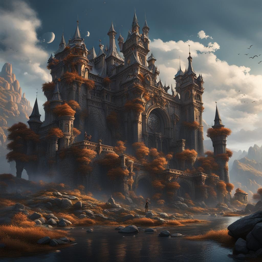 Epic Fantasy Warriors in Vibrant Depths