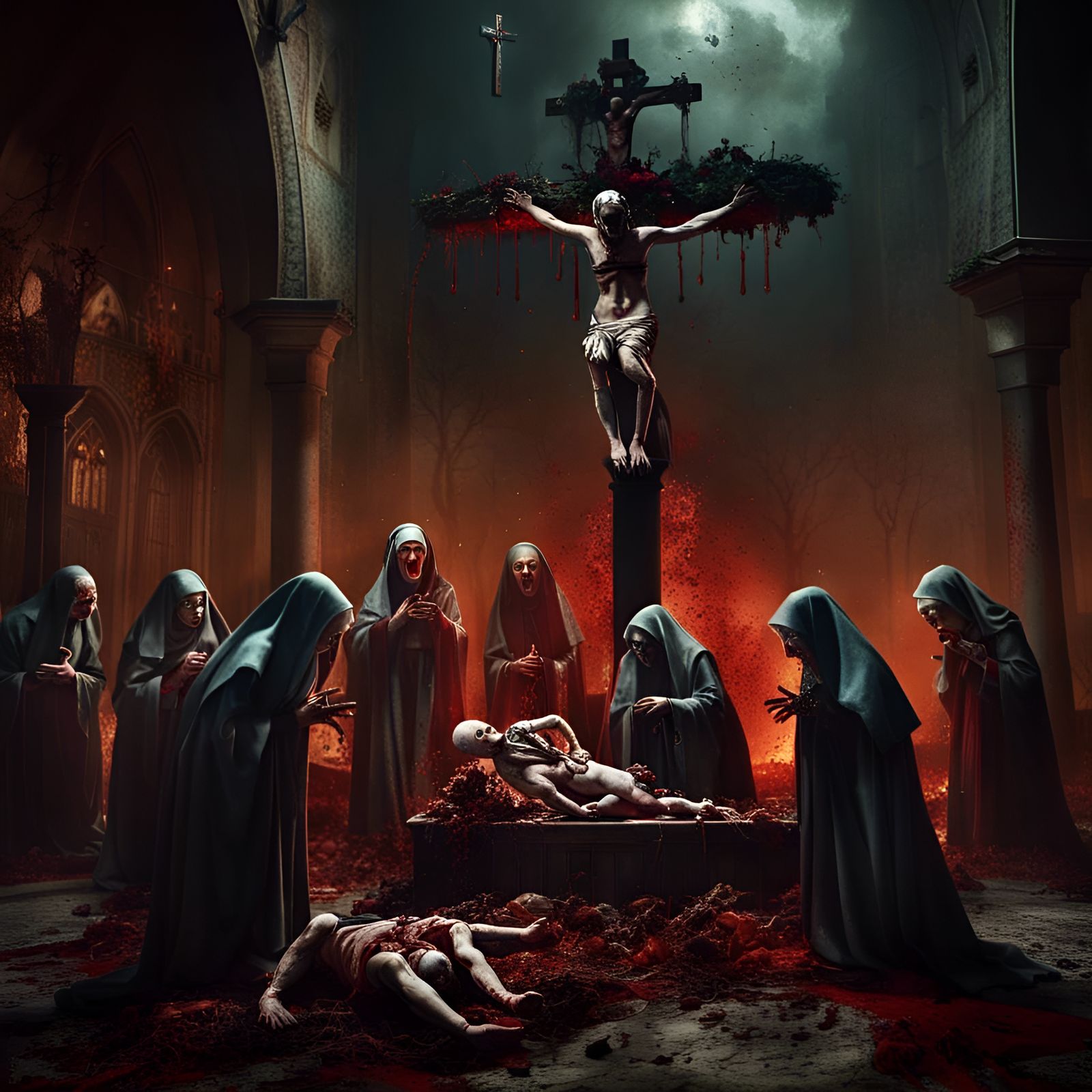Demonic Nuns Summon Hellish Horrors in Monastery of Eternal....