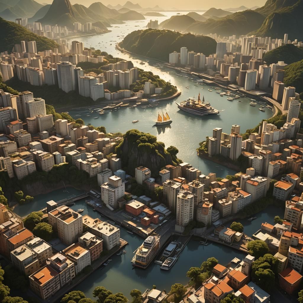 Alemães in the Blazing Desert Sunset