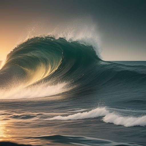 Golden Light on Serene Water's Edge