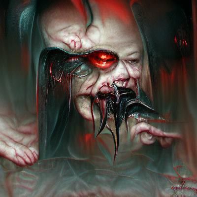 Dark Fantasy Artwork with Sinister Ambiance