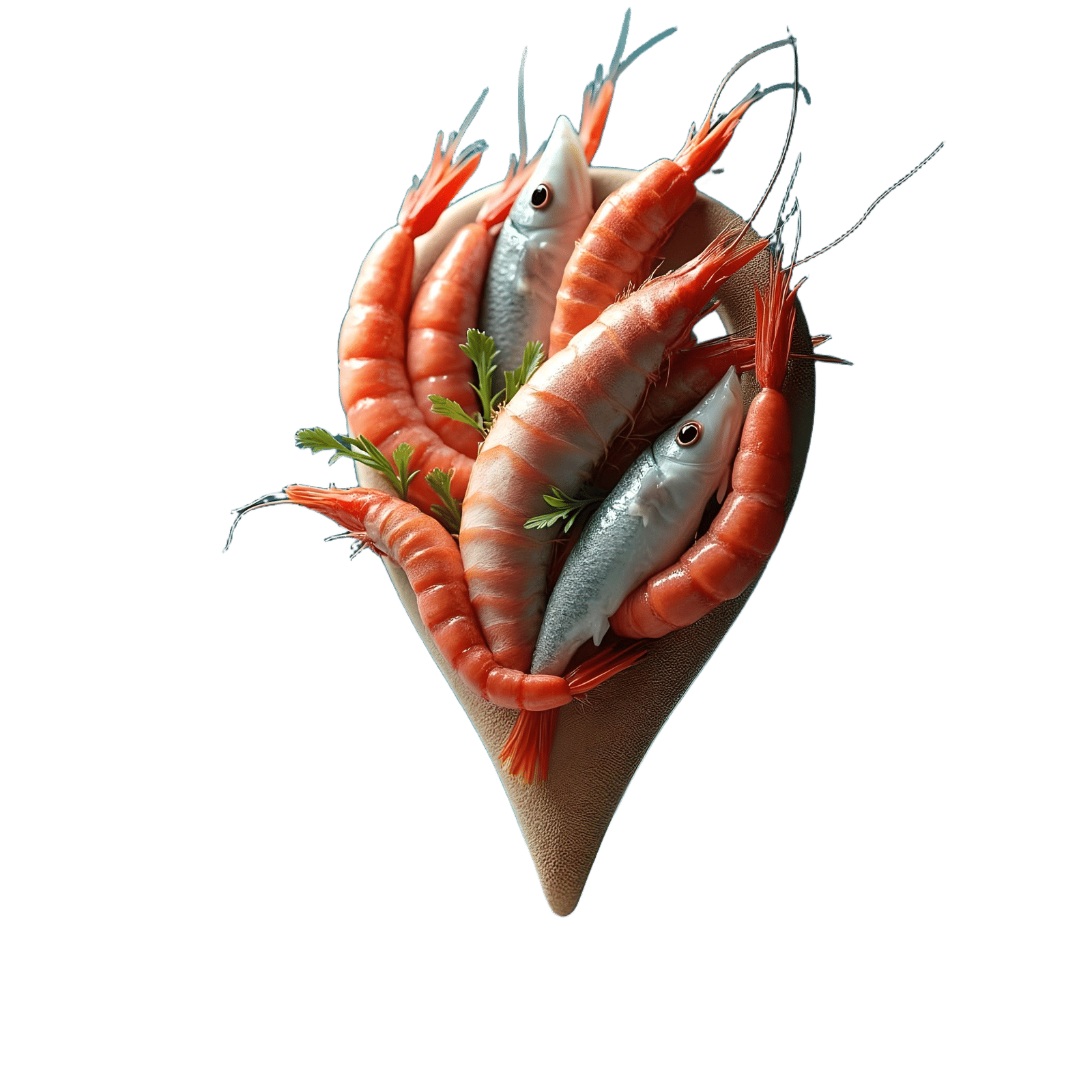 Fresh Fish Pin in Ocean Blue, Modern Seafood Restaurant