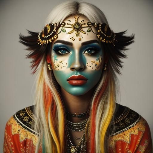 Flamboyant, Elegant Lips in Cinematic Beauty