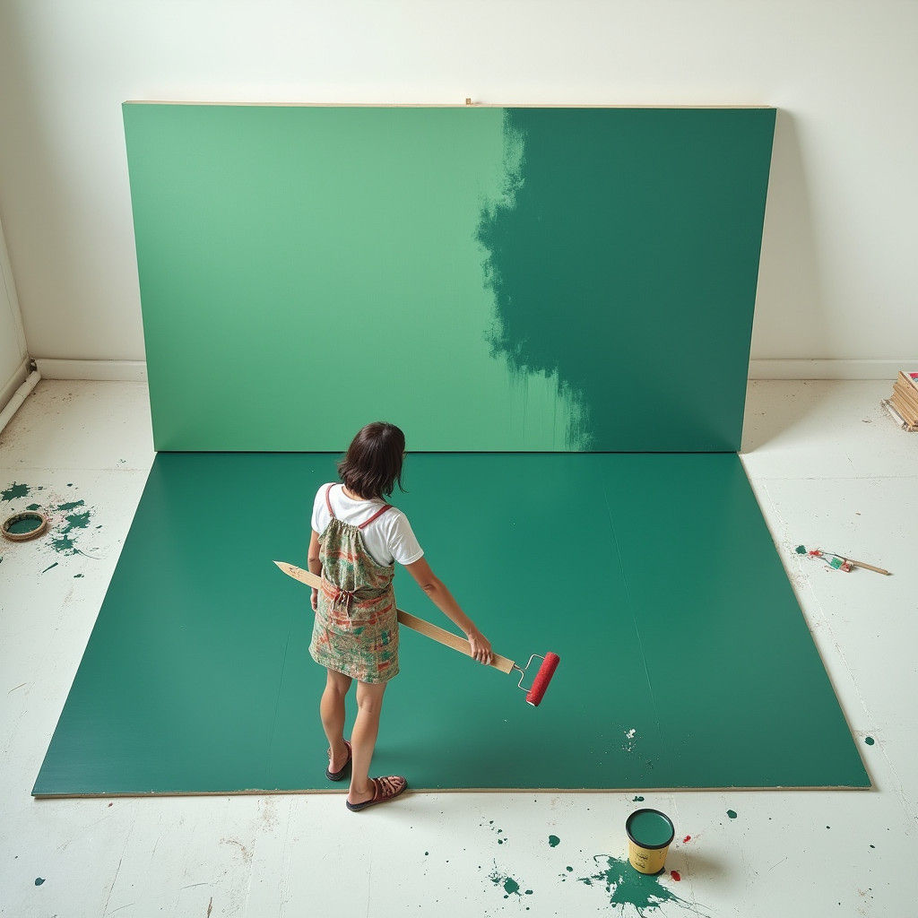 Spacious Art Studio with Fauvist-Inspired Masterpiece