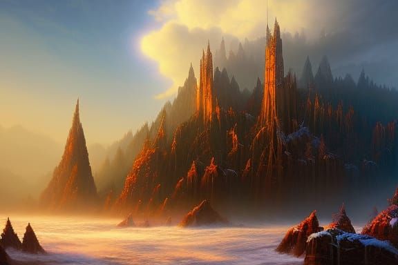 Eldritch Phenomenon on Mount Olympus in Vibrant, Hyperdetail...