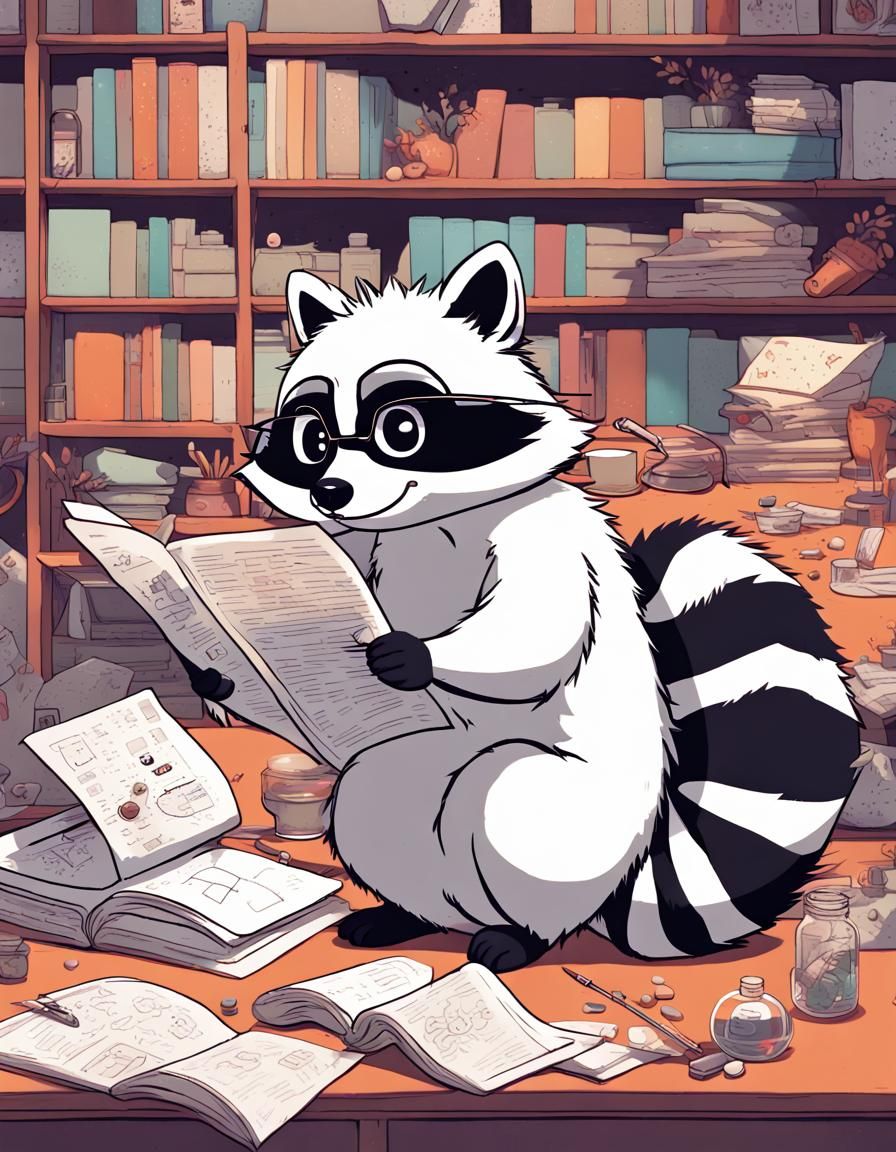 Reading Raccoon