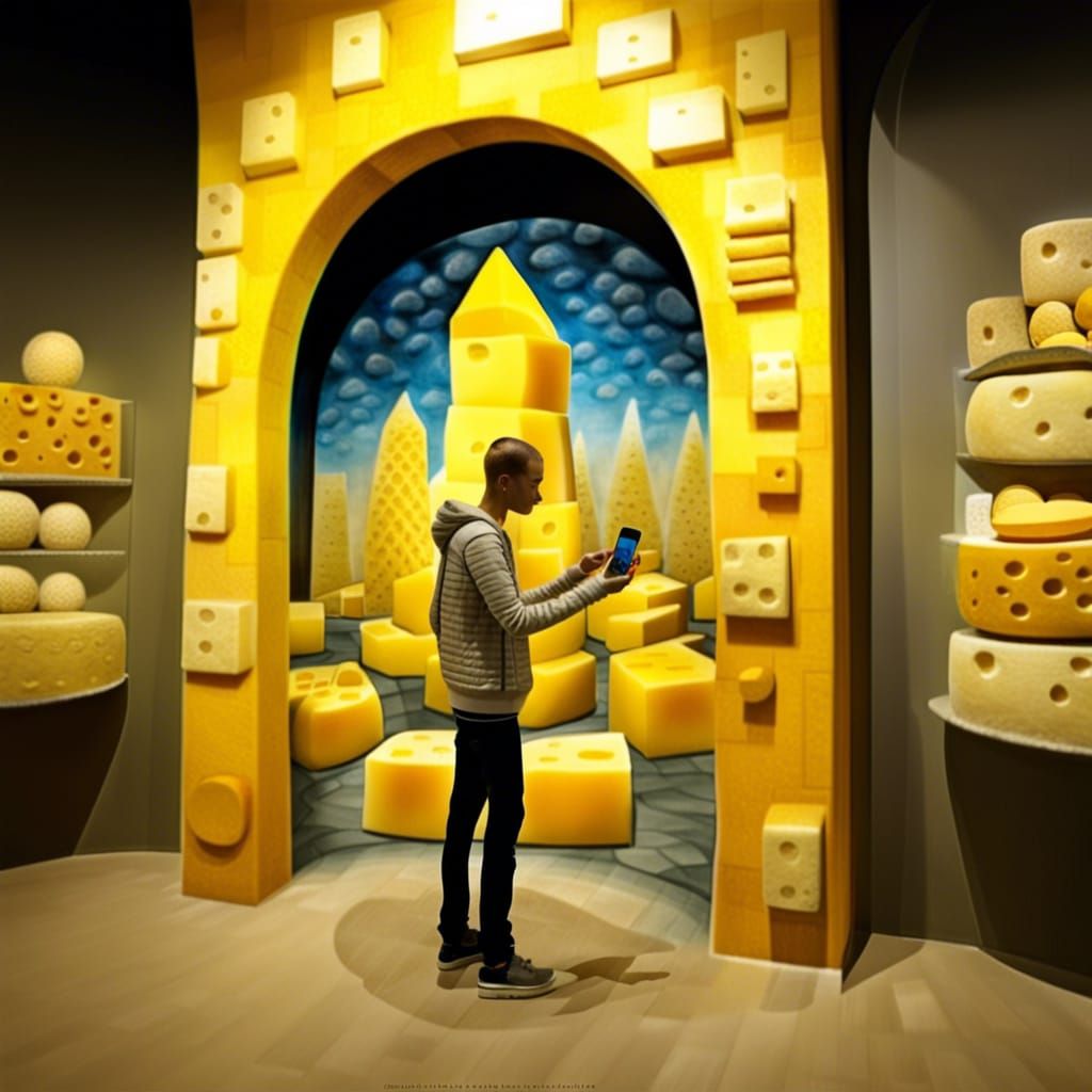 Fantastic Cheese Museum in Hyper-Realistic Carved Cheese Sty...