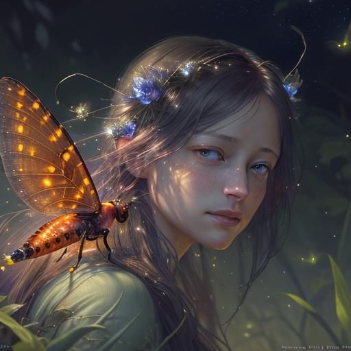 Ethereal Summer Night Bloom