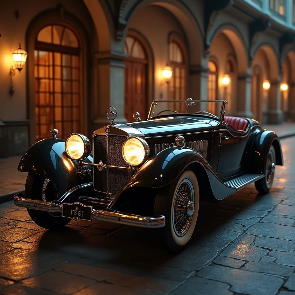 Vintage Mercedes Meets Futuristic S-Class in Hyper-Realistic...