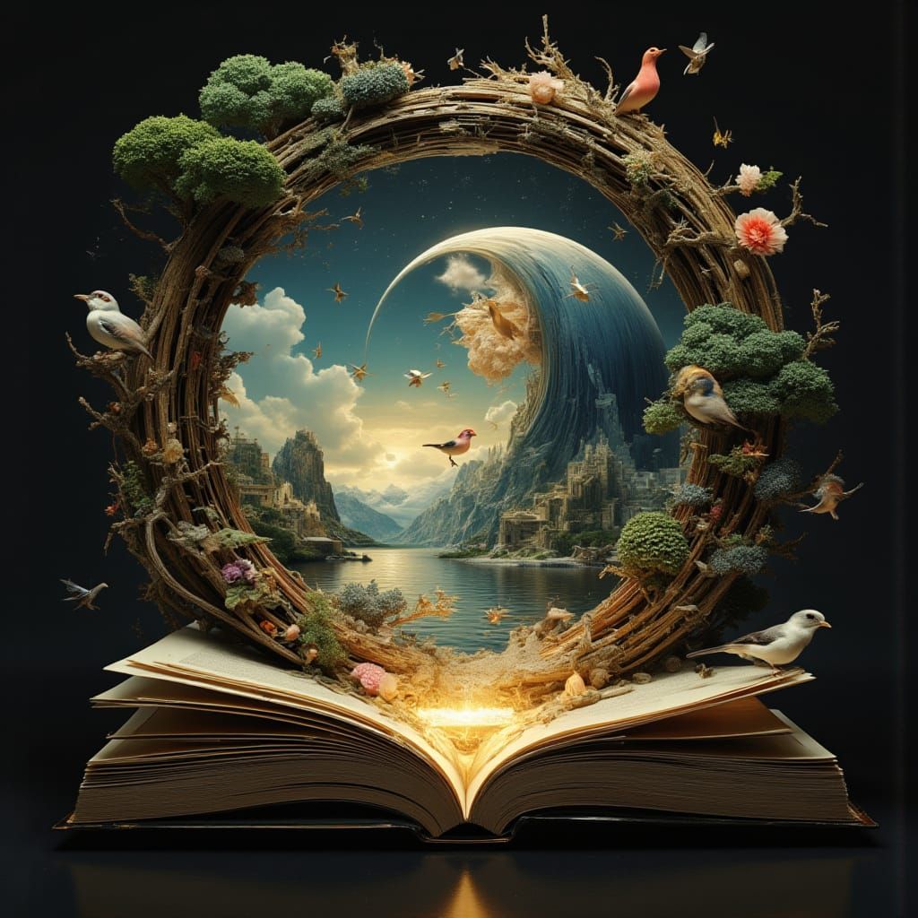 Whimsical Miniature World Revealed in Golden Light