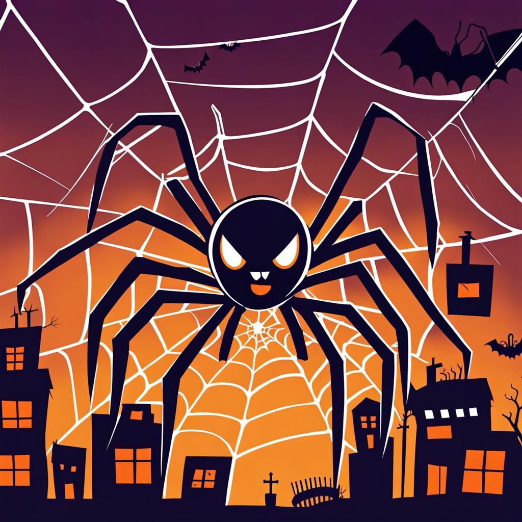 Block Party in a Web of Halloween Spirit