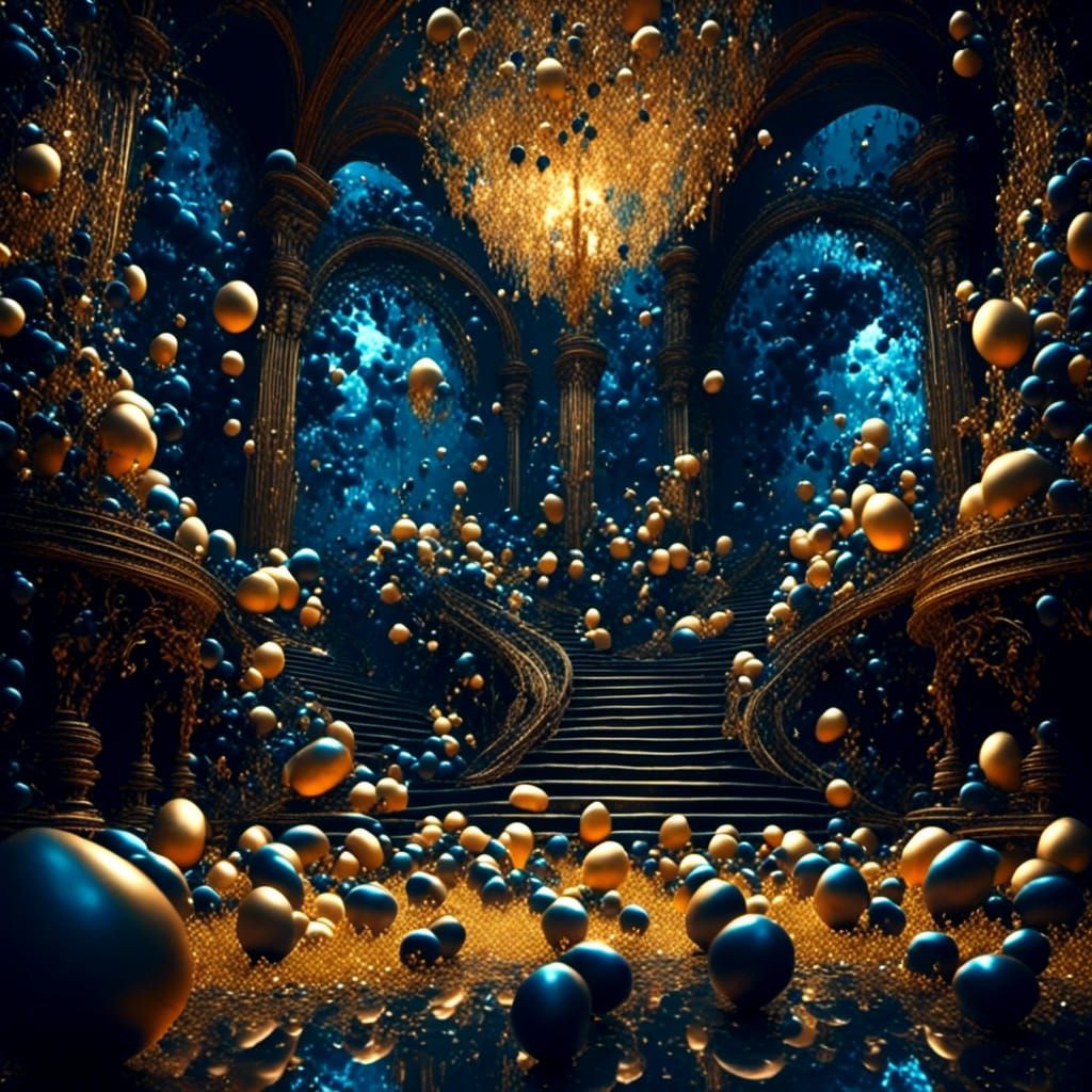 Majestic Orbs Illuminated in a Dimly Lit Museum