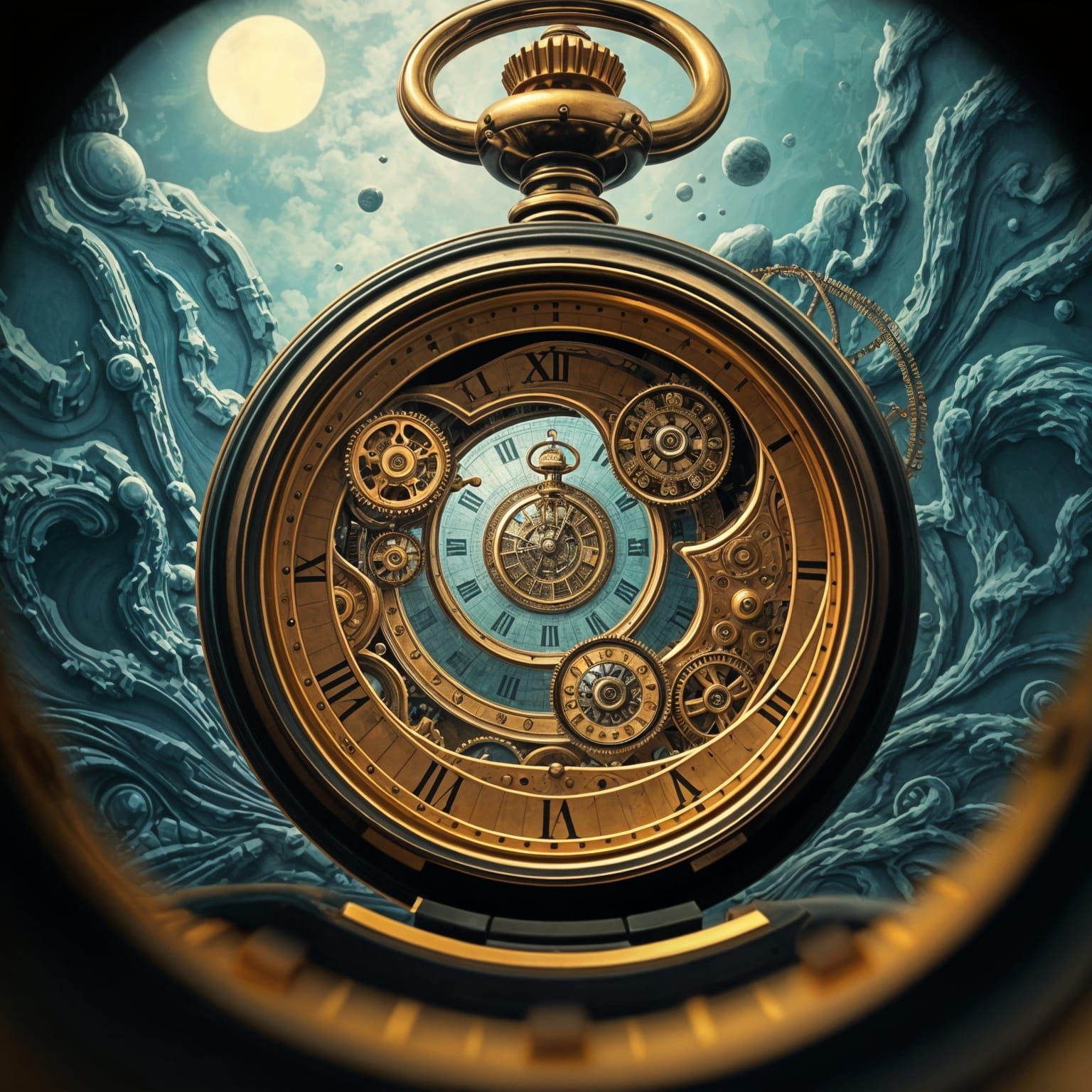 Fractured Eternity in Low Poly Surrealism