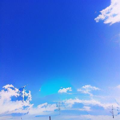 Celestial Artist Paints Majestic Blue Sky in Dreamlike Atmos...