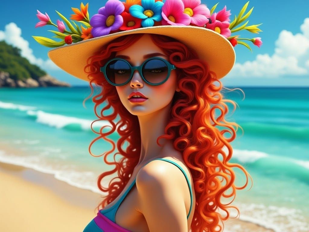 Utopian Serenity in Vibrant Hues