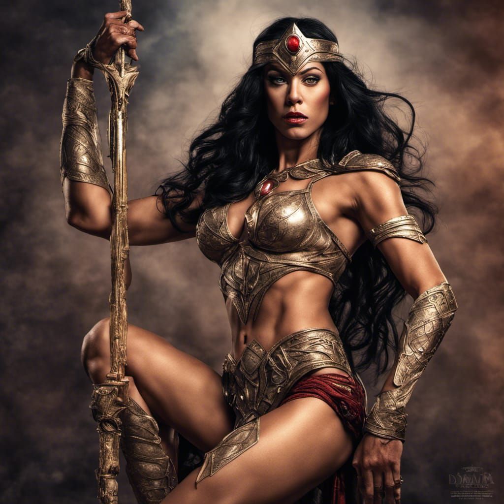 Hyperrealistic Sci-Fi Pinup Goddess