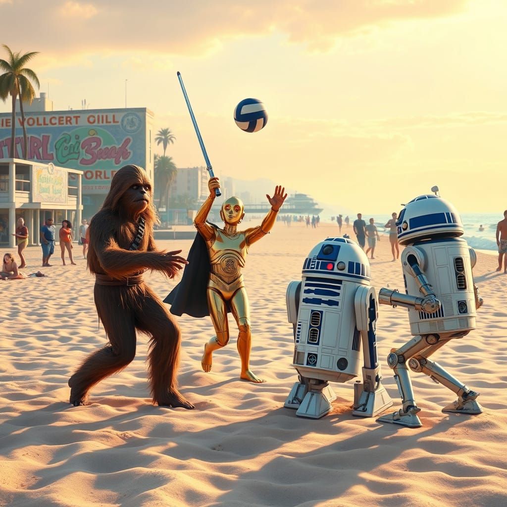 Galactic Beach Volleyball in Venice California