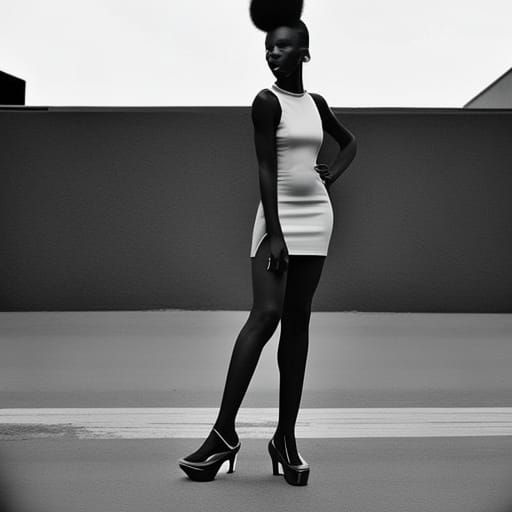 Epic Portrait of a Afro Ghanaian Woman in Urban Wear