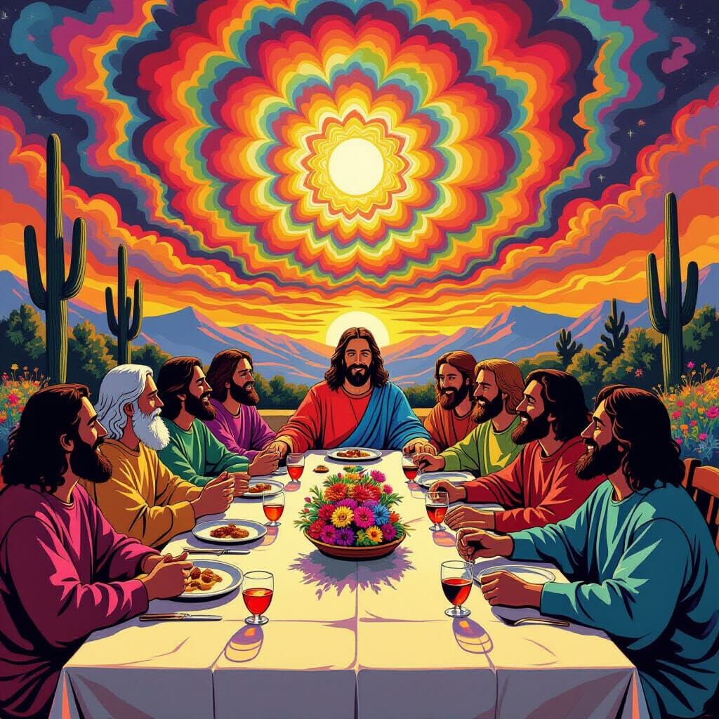 Grateful Dead Bears Recreate Last Supper in Psychedelic Styl...