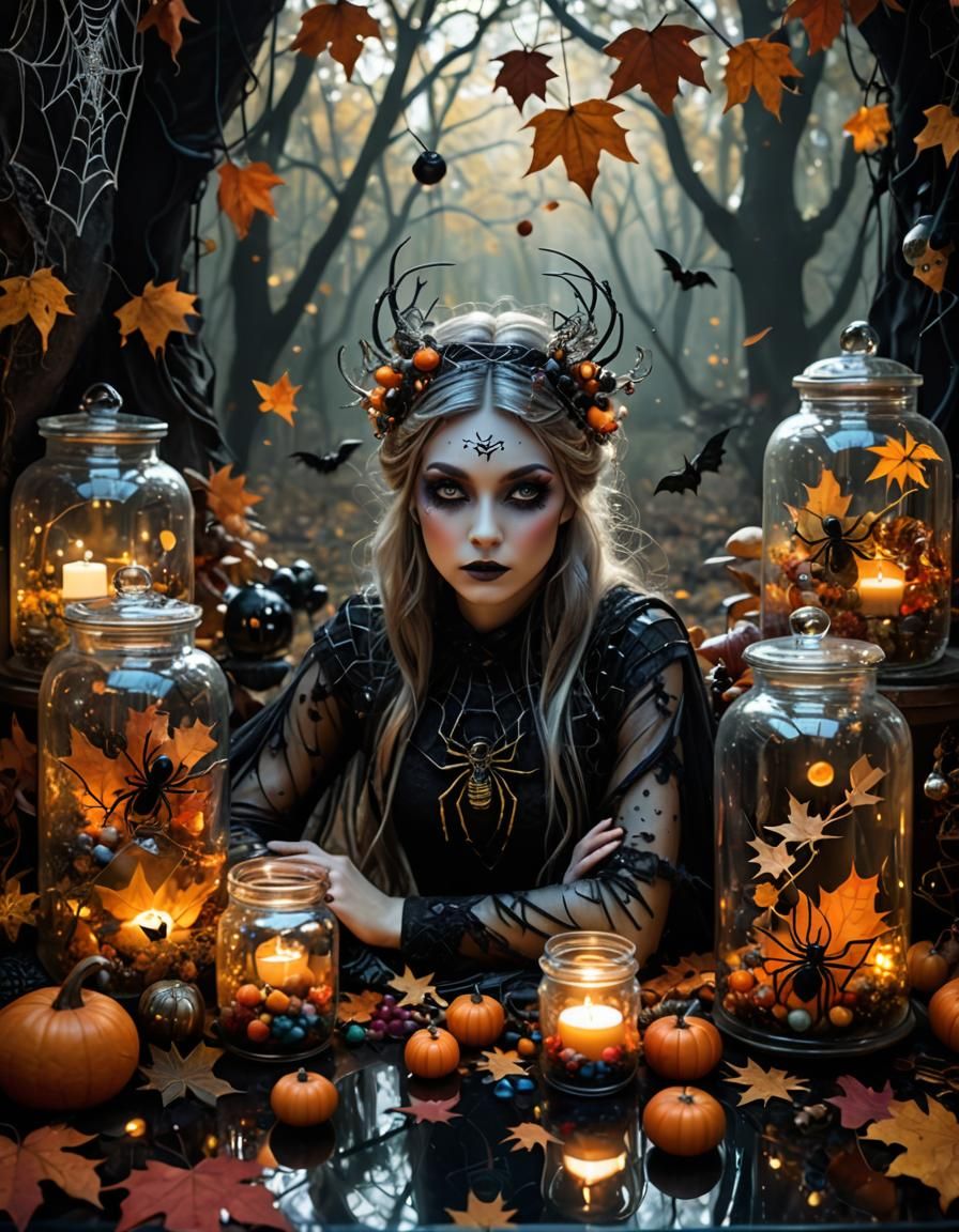 Autumn Dreamer in Gothic Splendor