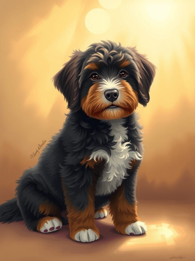 Bernedoodle Portrait (4)