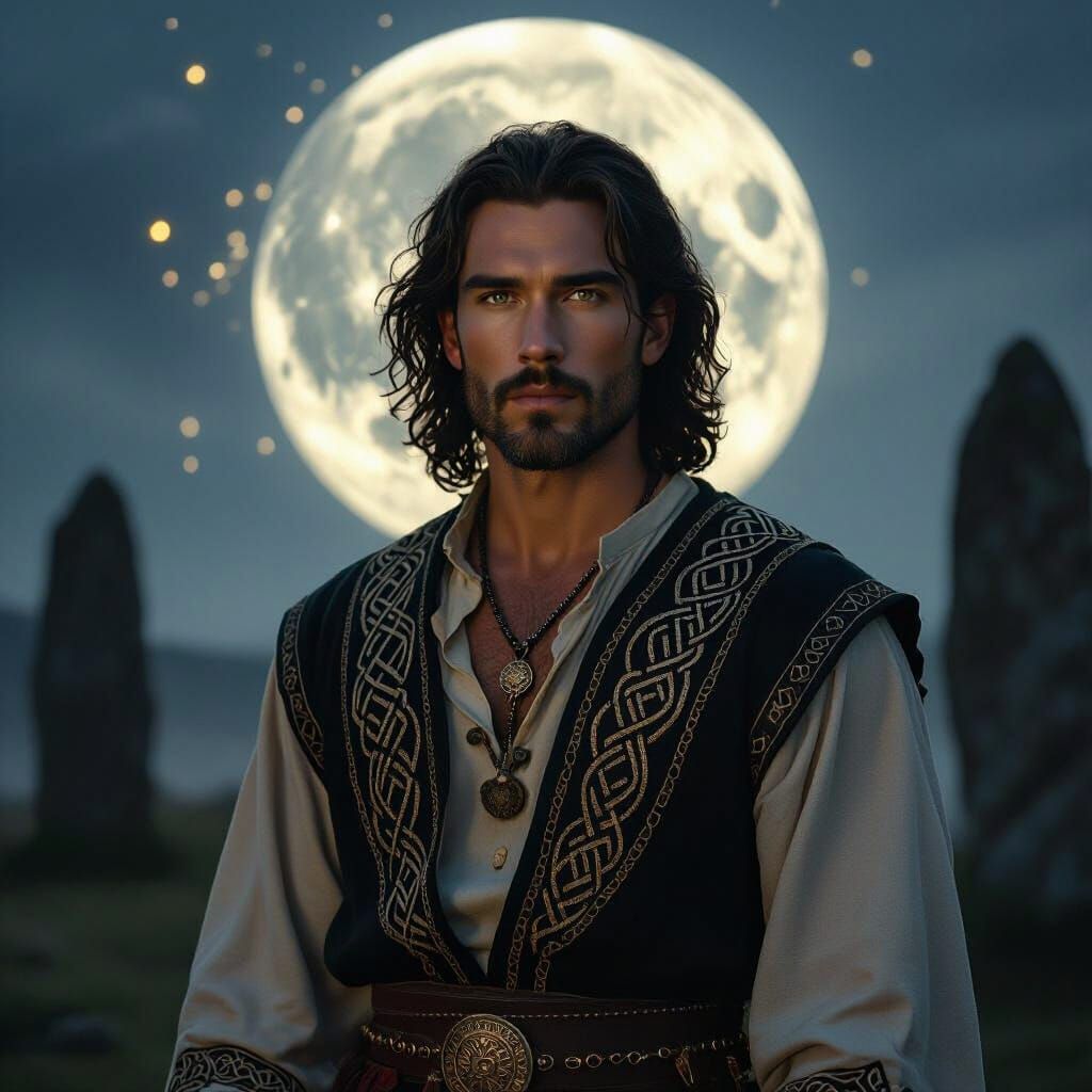 Celtic Soulmate in Moonlight: Cinematic Realism