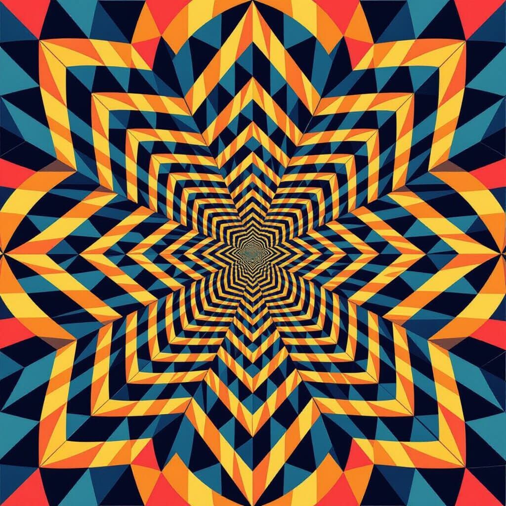 Estrella Geométrica Hipnótica