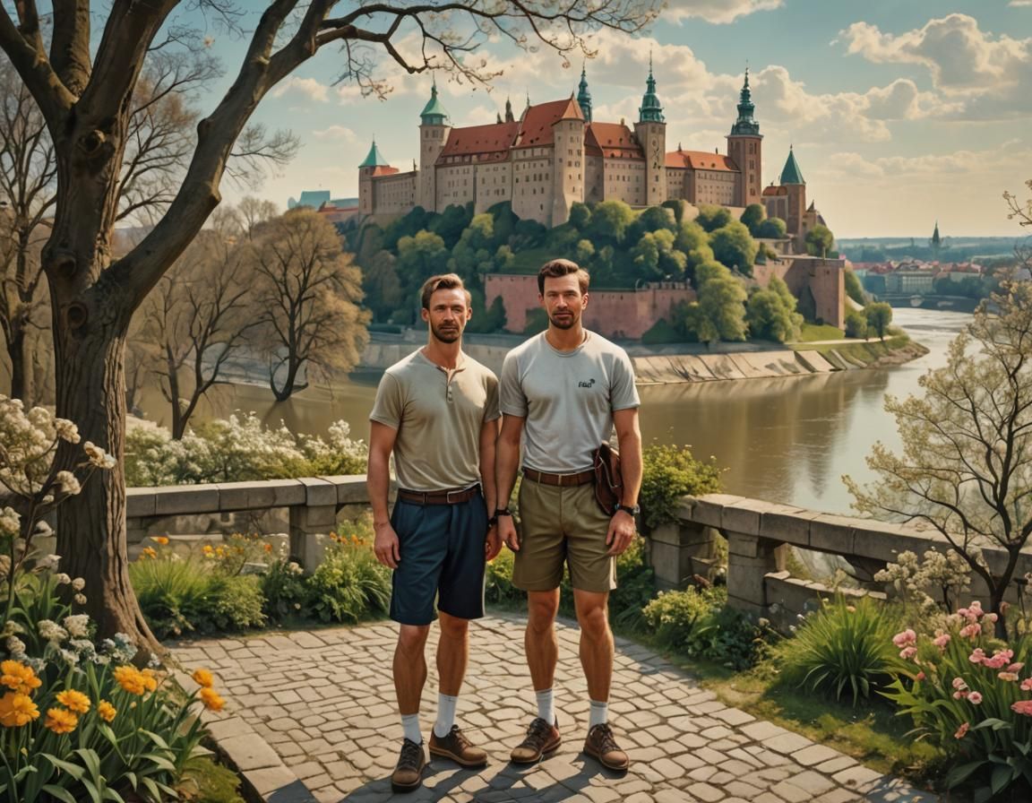 Handsome Krakow couple